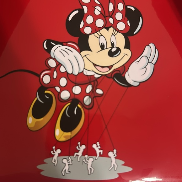 Loungefly Minnie Mouse Red and Black Mini Backpack - Picture 2 of 4